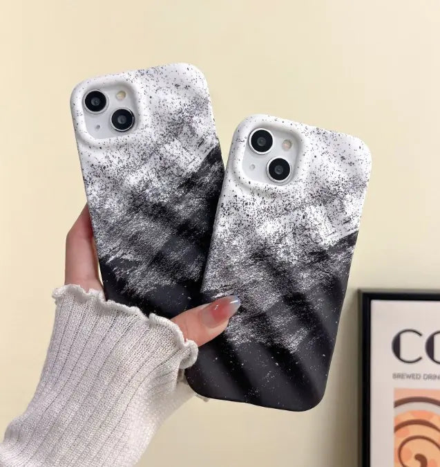 Black and White Graffiti Phone Case for iPhone