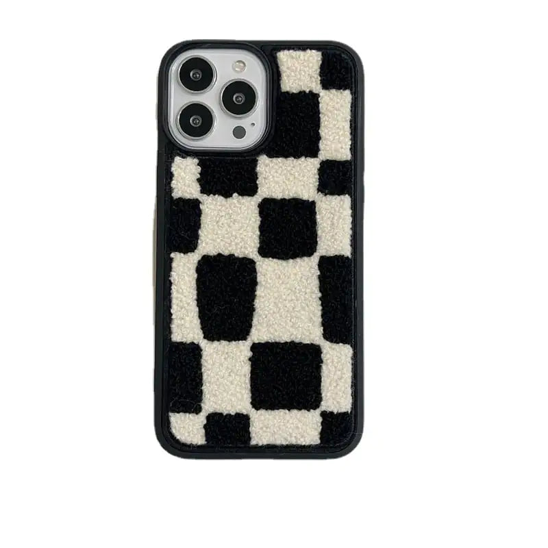 Black and White Lattice Phone Protective Case