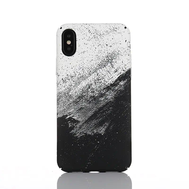 Black and White Graffiti Phone Case for iPhone